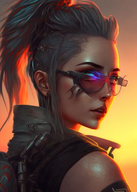 Future Cyberpunk Girl