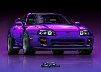 Toyota Supra MK4 Purple