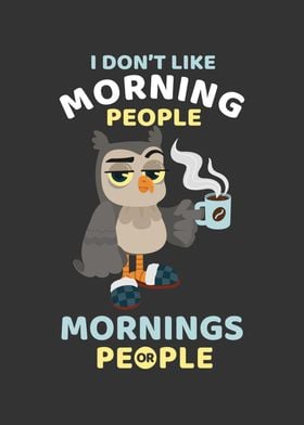Coffee Addict Owl