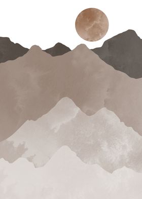 Mountains and the Moon