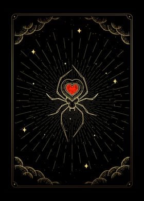 Tarot the heart spider