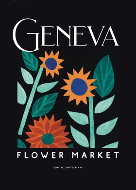 Geneva Flower Market Black