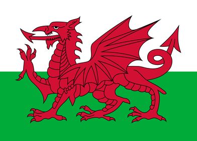 Welsh Flag of Wales Cymru
