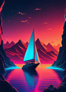 Synthwave Boat 17