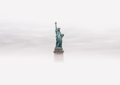 Statue of Liberty Clouds