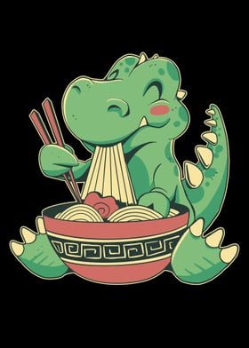 TRex Eating Ramen