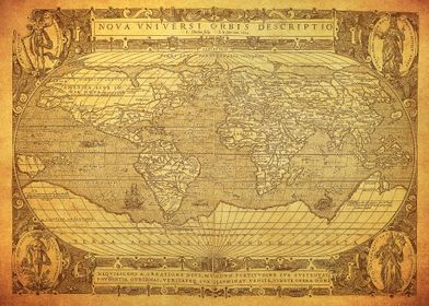 Vintage Map of the World