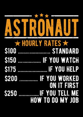 Astronaut Hourly Rates