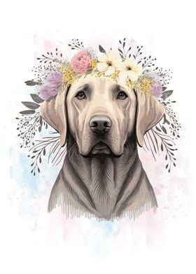 Labrador Retriever Flower