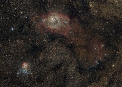 Carina and Trifid Nebulae
