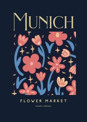 Munich Flower Market Art