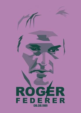 Roger Federer pop art