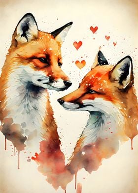 Fox Romantic Couple