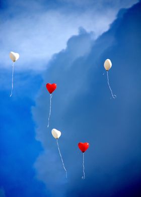 valentine love balloon