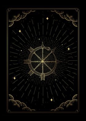 Tarot the arrow wheel