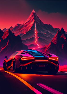 Synthwave Car 29