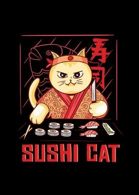 Sushi cat japanese Asian