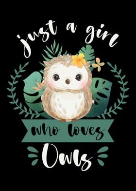 Girls Owl Lover