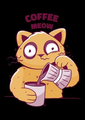 coffee meow lover crazy