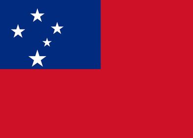 Samoan Flag of Samoa