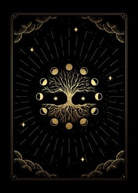 Tarot tree moon cycle