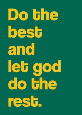 Do The Best Quote