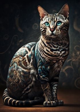 Cat Tattoo Style