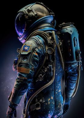 Astronaut with spacesuit