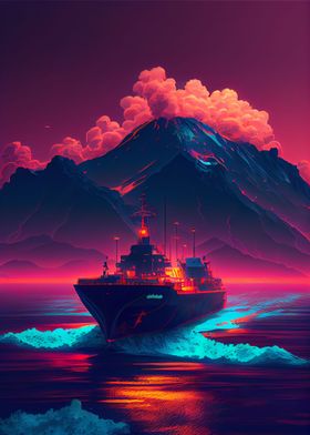 Synthwave Oil Tanker 21