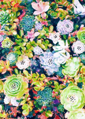 Watercolor Succulents