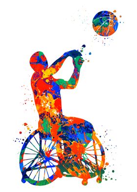 Wheelchair Basketball Boy