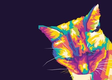 Awesome Cat Popart