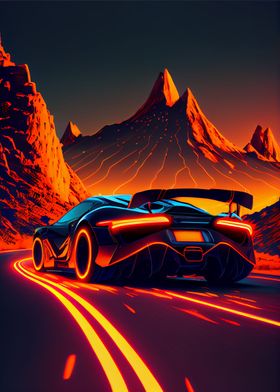 Synthwave Car 28