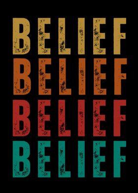 inspirational word Belief