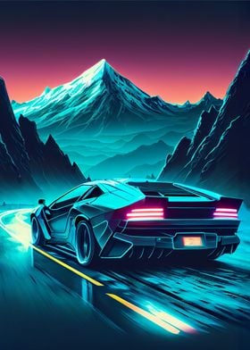 Synthwave Car 30