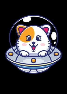 Cats Ufo Spaceship Cat