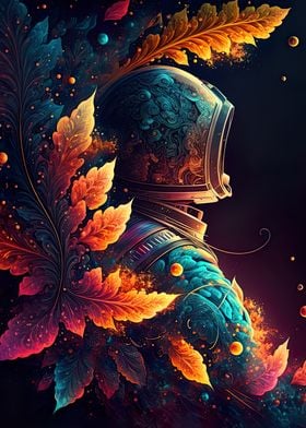 Abstract Astronaut