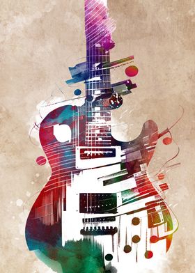 Guitar music art 