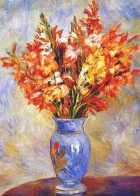 gladioli 1884 by Renoir