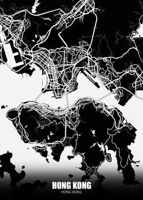 Hong Kong Dark Map