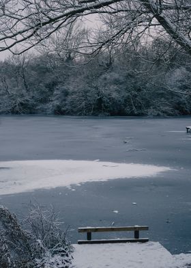Beautiful Frozen Lake