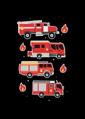 Firefighter vehicles for