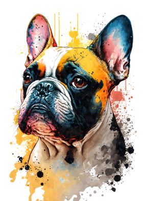 French Bulldog Watercolor