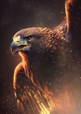 Flying eagle