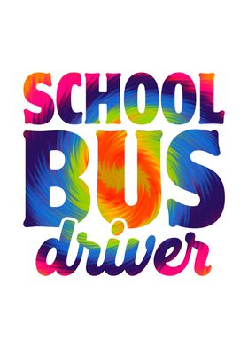 Cute School Bus Driver Tie