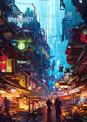 Cyberpunk Market