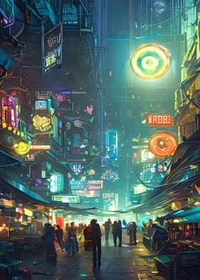 Nights Market Cyberpunk