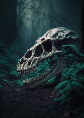 Dinosaur skull