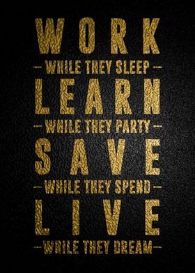 Work Learn Save Live