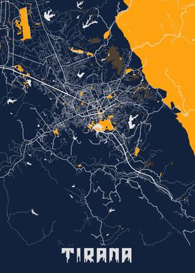 Tirana Map